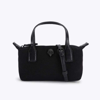 Bolso negro tela pequeño cruzado Kurt Geiger 6063600339 Olive Micro 