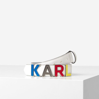 Cinturón piel multicolor Karl Lagerfeld 201W3195