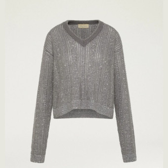 Jersey mujer pico lana Momoni 252MMOKN045