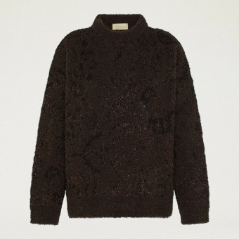 Jersey cuello redondo jacquard Momoni 252MMOKN058