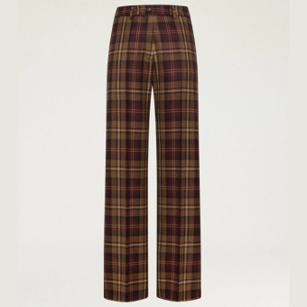 Pantalón lana tartán Momoni 252MMOPA029