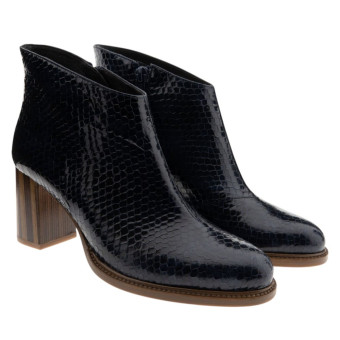 Botines azules piel Zinda 3319