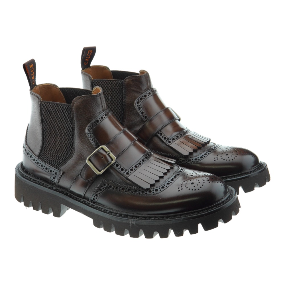 Bota hombre adorno flecos y hebilla Calce 455-SE