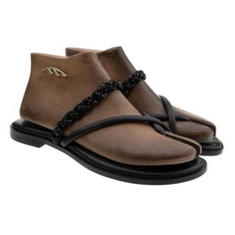 Sandalias dedo piel Caryatis 60221