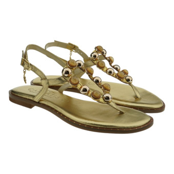 Sandalias dedo doradas Caryatis 62040