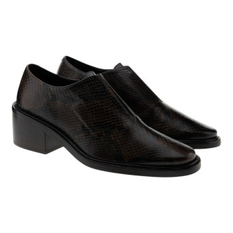 Blucher piel marrón tacón Zinda 3302