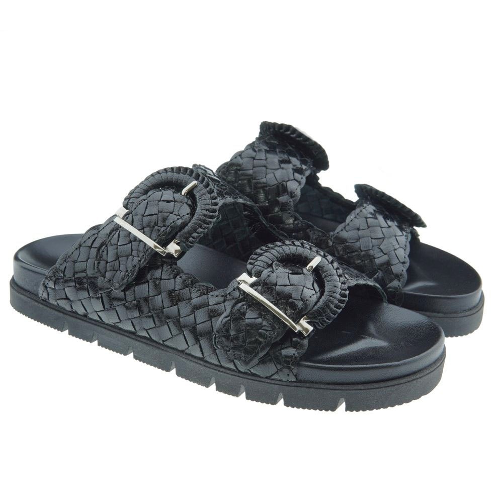 Sandalias mujer bio doble hebilla trenzadas Pons Quintana 9743.000