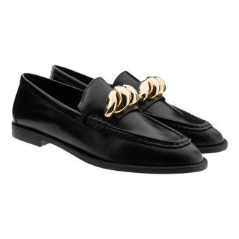 Mocasines mujer piel negros adorno Arezzo A13873002