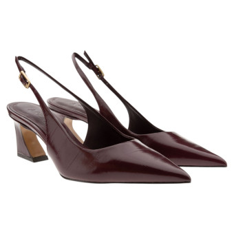 Zapato destalonado burdeos tacón y punta Arezzo A140780001