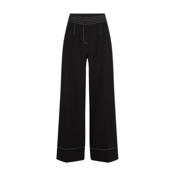 Pantalón negro puntadas Karl Lagerfeld A3W10096