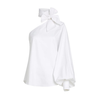 Camisa una manga lazo Karl Lagerfeld A3W11037 Blanco