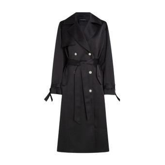 Gabardina negra impermeable Karl Lagerfeld A3W15011