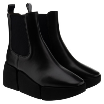 Botines negros piel plataforma Paloma Barceló Amy