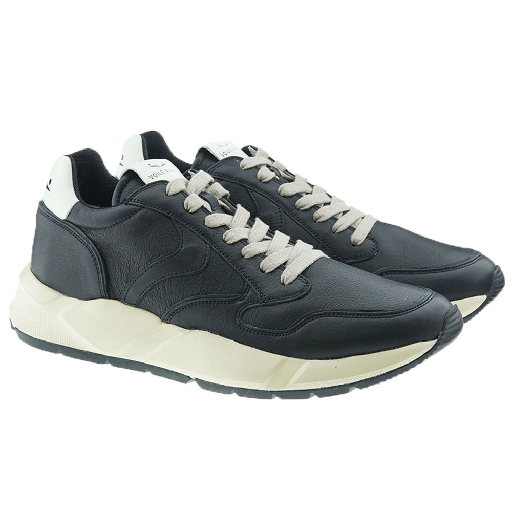 Zapatillas sneakers hombre piel cordón Voile Blanche Arpolh Easy