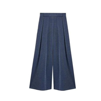 Pantalones punto lúrex azules Momoni Aspen Pant