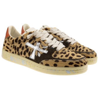 Zapatillas mujer piel pony leopardo Premiata Bsktclad