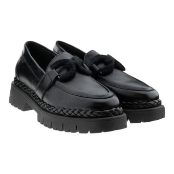 Mocasines track mujer negros Gaimo Candela