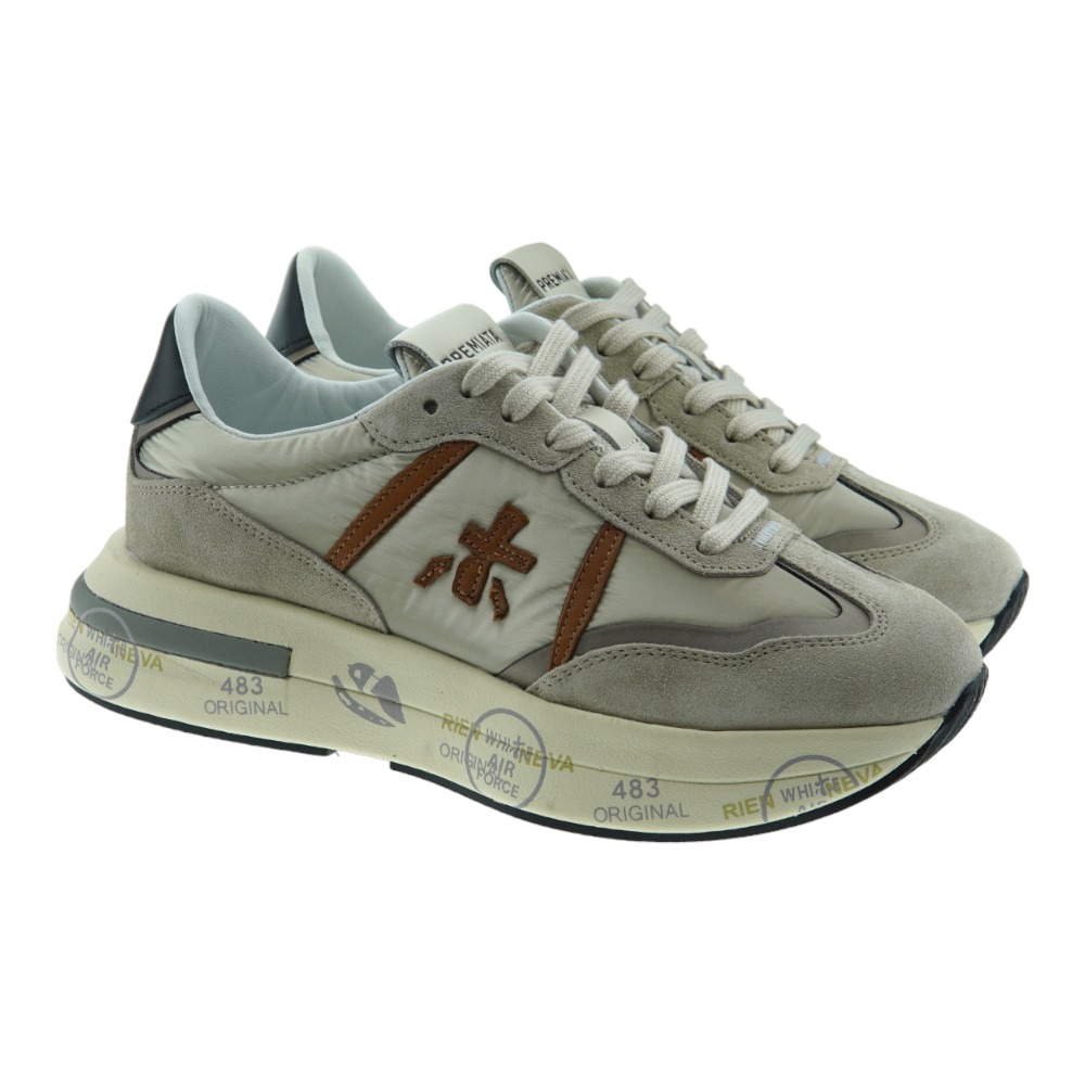 Sneaker casual  mujer cordones doble suela Premiata Cassie