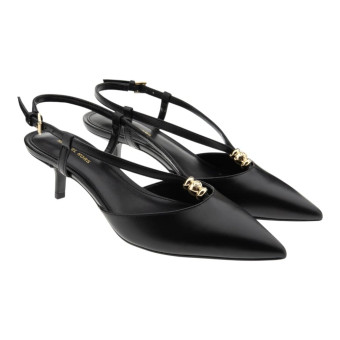 Zapato negro stiletto destalonado Michael Kors Cherie Flex Mid