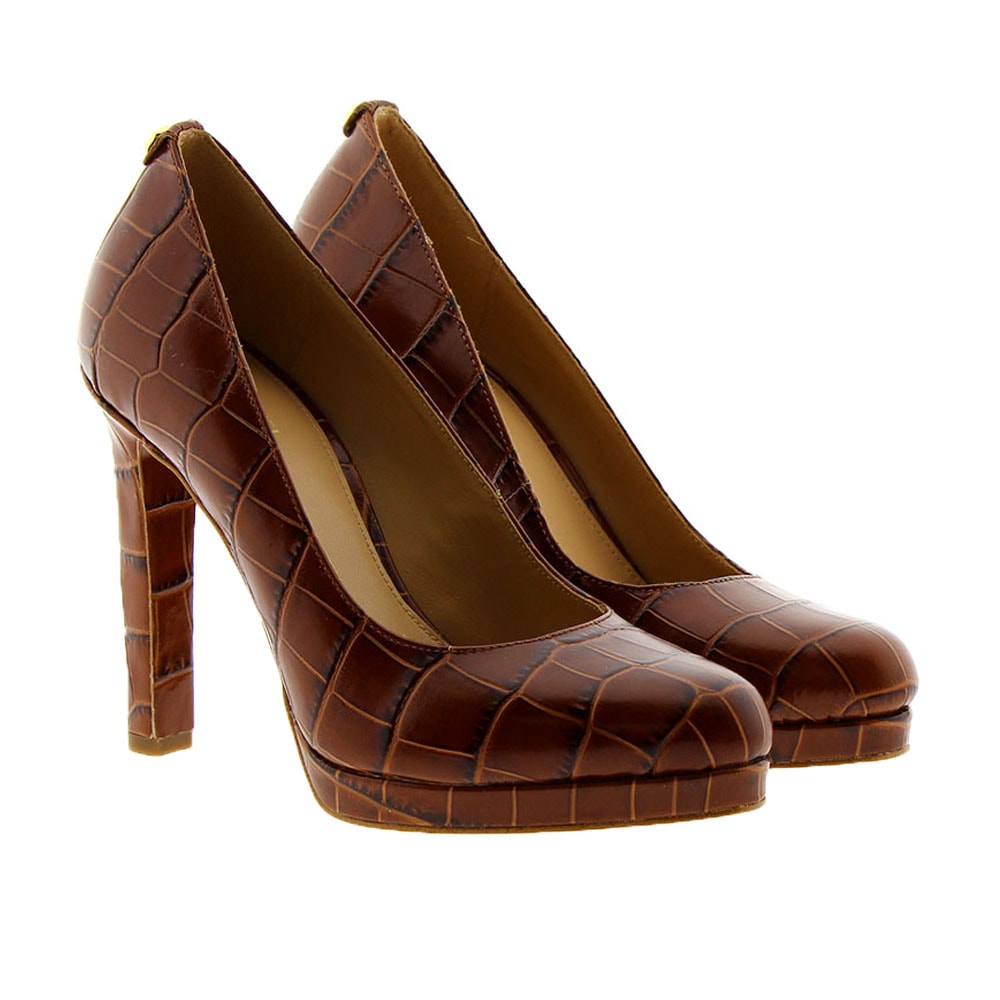 Zapato salón cocodrilo tacón alto Michael Kors Ethel Pump
