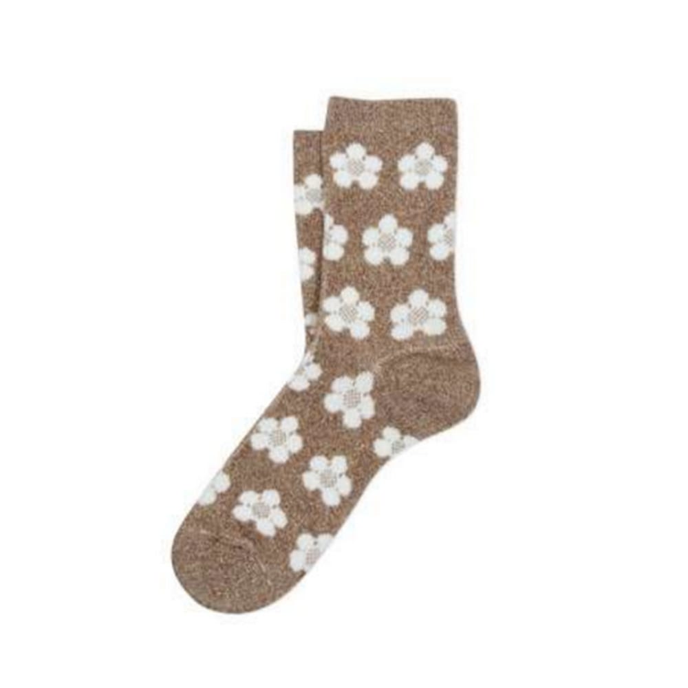 Calcetines Algodón Orgánico Motivo Floral Ant45 Mujer Falster