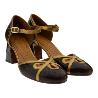 Zapato tacón marrón Chie Mihara Fedda