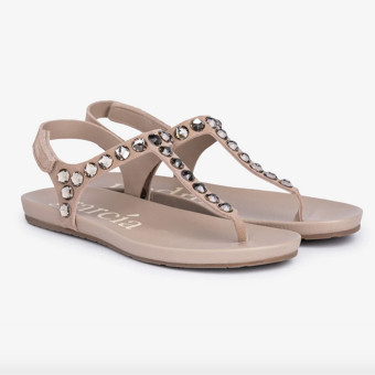 Sandalias Arena Dedo Mujer Pedro García Swarovski Judith