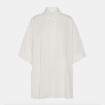 Camisa mujer beig algodón oversize Momoni JULIA SHIRT