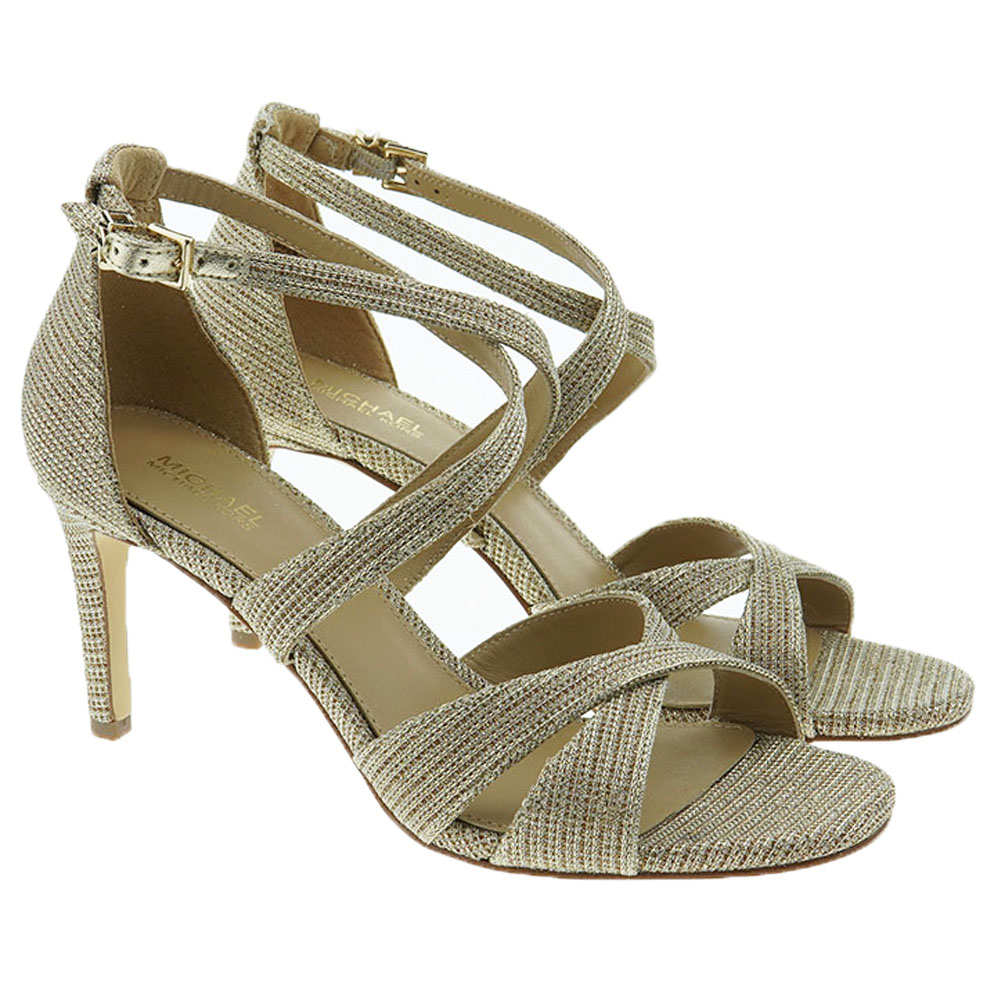 Sandalia stiletto lamé Michael Kors Kinsley Sandal