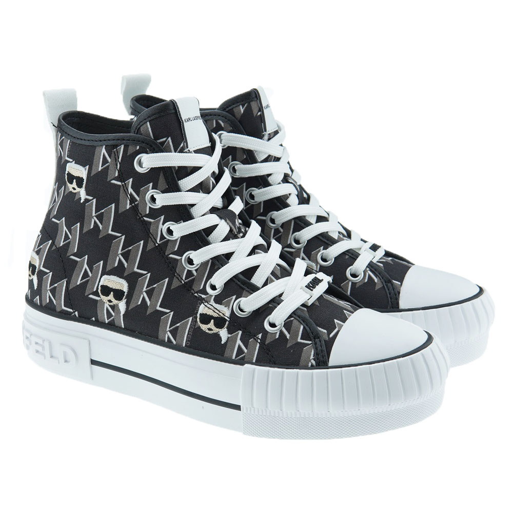 Bota algodón plataforma tipo Converse Karl Lagerfeld KL60454