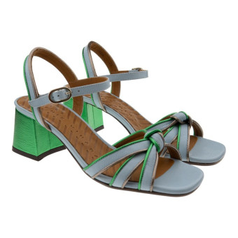 Sandalias tacón celeste Chie Mihara Leilah