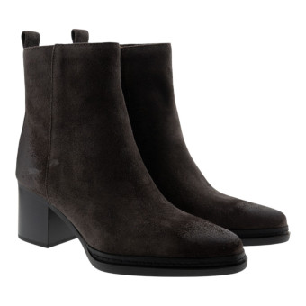 Botín tacón cuadrado marrón Michael Kors Lex Bootie