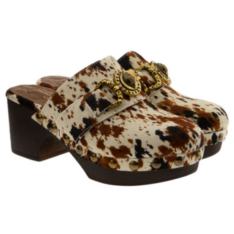 Zueco tacón y plataforma vaca Kurt Geiger Mansion Clog