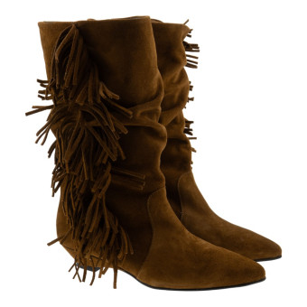 Botines ante cuero flecos Gaimo Marge