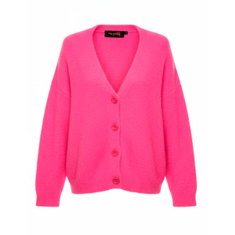 Cárdigan fuxia punto suave Miss Goodlife MG15007