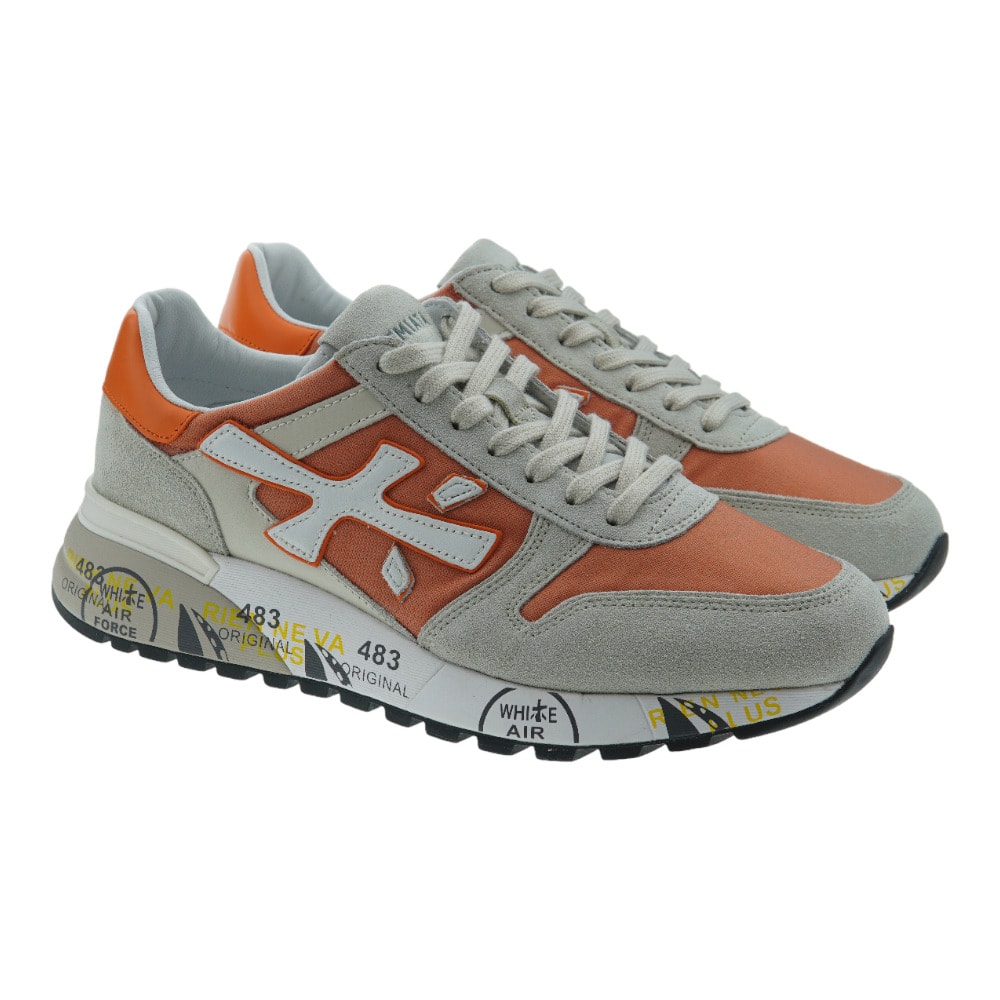 Sneakers caballero cordones naranja Premiata Mick 6170