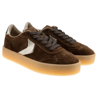 Zapato deportivo piel ante marrón mujer Voile Blanche Mind 02