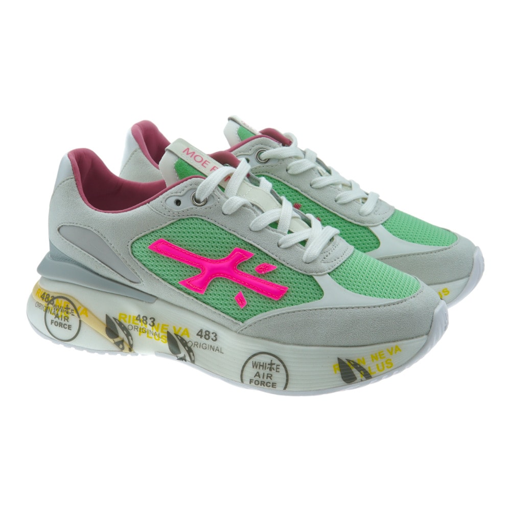 Sneakers mujer fluor Premiata Moe Run 6339