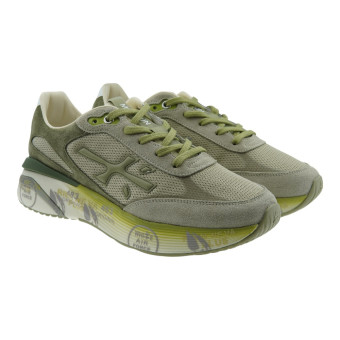 Sneakers Hombre Verde Malla Premiata Moerun 7303