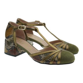 Zapatos tacón punta hebilla Miuxa Padme