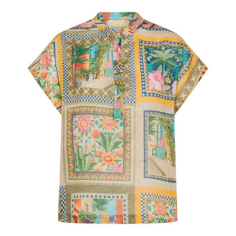 Camisa Estampada Algodón Momoni Mujer Paso