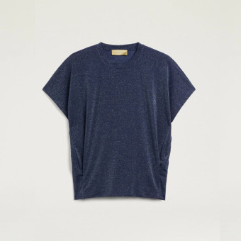 Camiseta punto lúrex azul Momoni Pawa