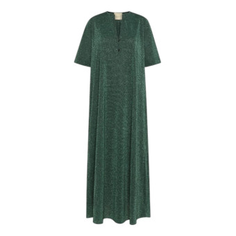Vestido Largo Lurex Verde Momoni Penelope Dress