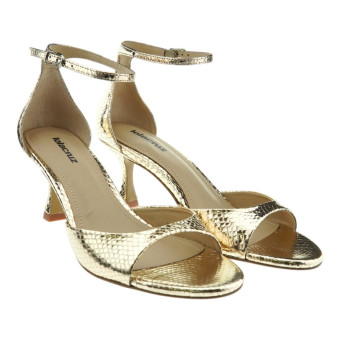 Sandalias Mujer Doradas Tacón Lola Cruz Petrina 65