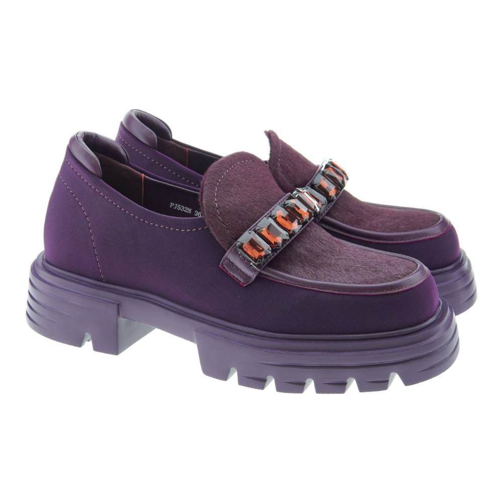 Mocasin mujer piel suela track Jeannot PJ532