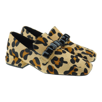 Mocasines estampado leopardo cristales Jeannot PJ602