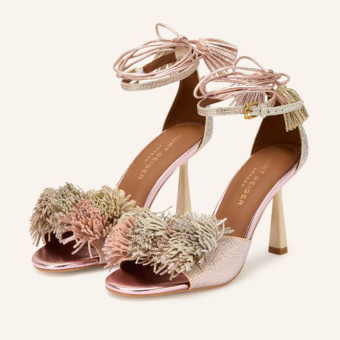 Sandalias vestir tacón pompones Kurt Geiger Pom Pom Ankle T