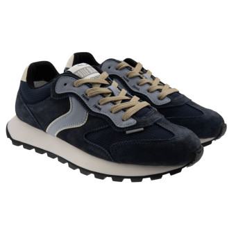 Sneakers Voile Blanche ante azul caballero Qwark Flash
