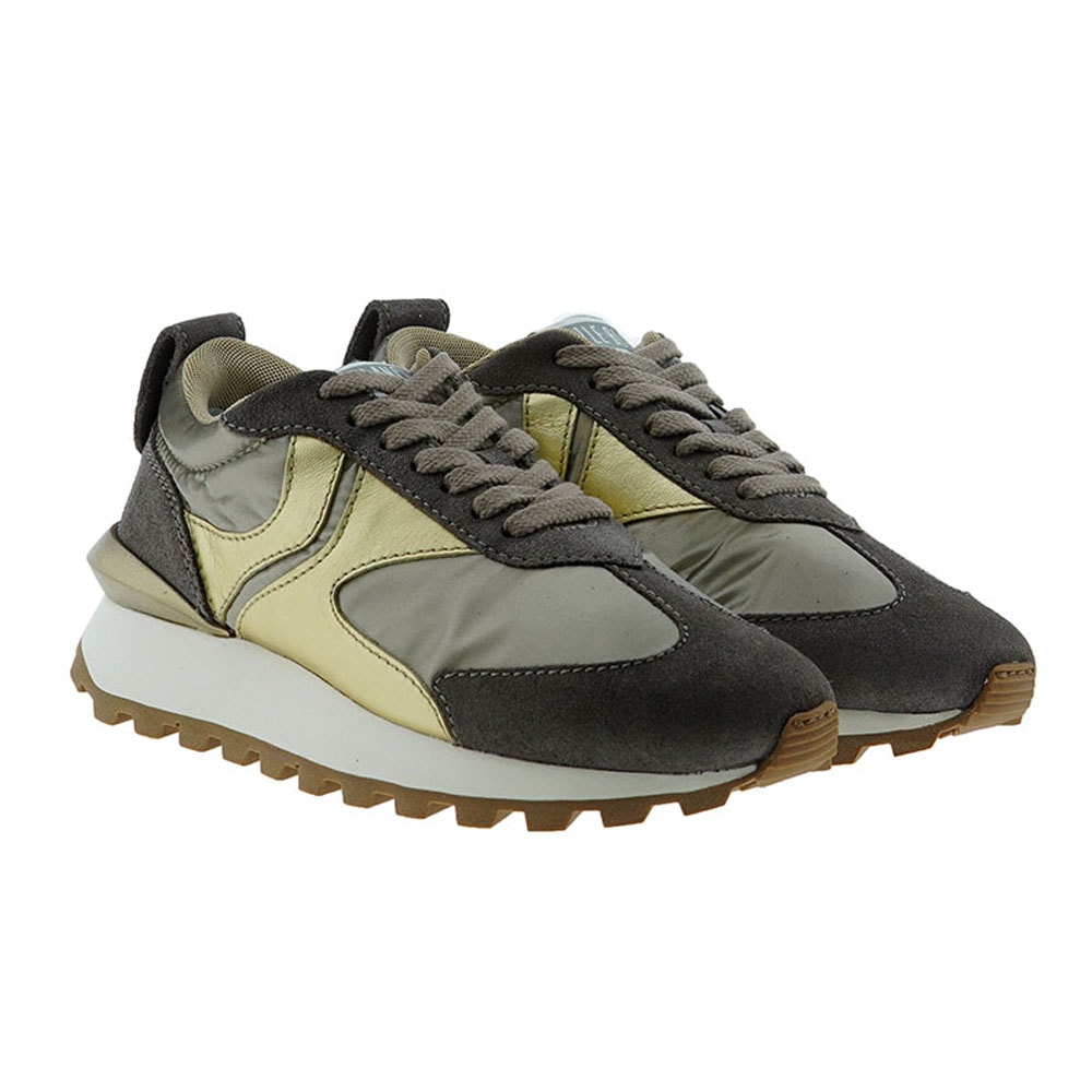 Sneakers mujer piel y nylon Voile Blanche Qwark Woman