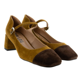 Zapato tacón bajo hebilla Bibilou Saiph Pumps 50